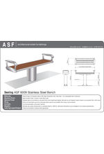 ASF 6009 Stainless Steel and Timber Bench Seat