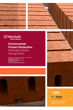 EPD perforated dense facing bricks