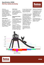 EPDM wet pour safety surfacing