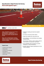 High-friction surfacing - hot & cold-applied Type 1