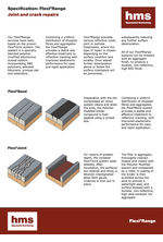 Flexi®Range joint and crack repairs
