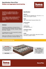 50:50 rubber and aggregate paving