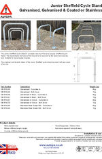 AUTOPA Junior Sheffield Cycle Stand