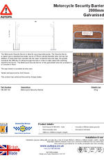 AUTOPA Motorcycle Security Barrier