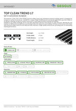 Top Clean TREND 17 with Grooved Rubber Datasheet