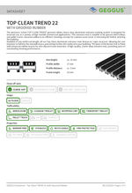 Top Clean TREND 22 with Grooved Rubber Datasheet
