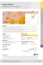 Delta flexi DRI plus plugs product data sheet