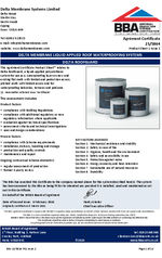 Delta roof guard BBA certificate