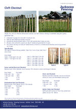 Cleft Chestnut Product Data Sheet