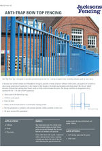 Anti-trap bow top fencing spec sheet