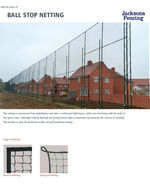 Ball stop netting spec sheet