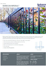 Barbican Imperial spec sheet