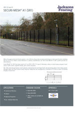 Securi-Mesh A1 (SR1) spec sheet