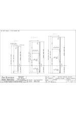 Section through acoustic fencing system - various heights drawing