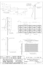 Jakoustic Plus acoustic fencing modification drawing