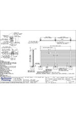 Jakoustic Highway Commercial 2500mm with Capping baseplated posts drawing
