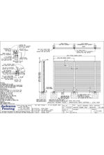 Jakoustic Highway Commercial 3500mm with Capping baseplated posts drawing