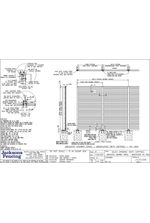 Jakoustic Highway Commercial 4000mm with Capping baseplated posts drawing