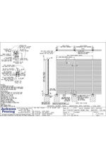Jakoustic Highway Commercial 4500mm with Capping baseplated posts drawing