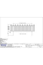 Anti Trap Bow Top Fence Above Wall - J801021sht4 drawing