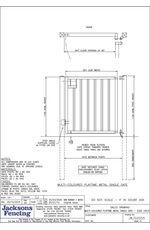 Playtime Metal Multi Coloured Single Leaf Gate - J802055sht1 drawing