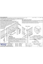 Playtime timber fencing installation detail - J801015 drawing