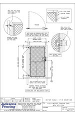 Tubular Chainlink Single Leaf Gate with Key Lock - J202029Lsht6 drawing
