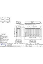 Barbican Imperial Single Gates with Rota Spike Topping - J102150sht3 drawing