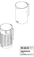 Oxel litter bin - install