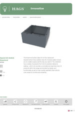 Rosenlund square planter