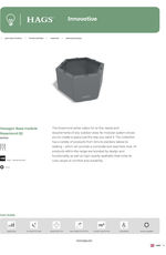 Rosenlund hexagonal planter