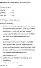 iMotion 1301 swing door drive - specification sheet