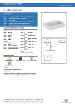 Extra 60cm washbasin - Data Sheet