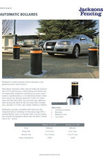 Automatic bollards spec sheet