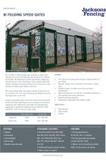 Bi folding speed gate