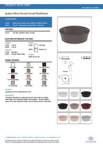 Ipalyss 40cm round vessel washbasin