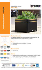 Lanarkshire Planter BX45 4000 specification sheet