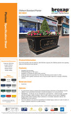 Oldham Standard Planter BX 1804 - specification sheet