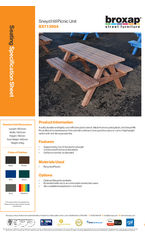 Sneyd Hill Picnic Unit BX71 3954 specification sheet