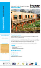 Delamere Timber Monopitch Canopy BXMW/DEL-MONO specification sheet