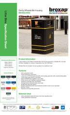 Derby Wheelie Bin Housing BX45G 2552 specification sheet