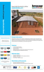 Newcastle Symmetric Lattice BXMW/NEWS-LATT specification sheet