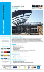 St John Fisher Canopy BXMW/STJ specification sheet