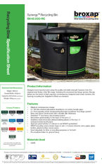 Synergy™ Recycling Bin BX45 200-RC specification sheet