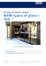 MSW types of glass - IGG data sheet