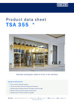 TSA 355 data sheet