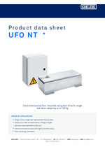 UFO NT data sheet