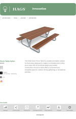 Picnic Table Hallon Data Sheet