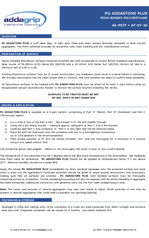 Addastone plus data sheet