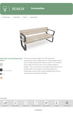 Sofa with Armrest Rosenlund Data Sheet